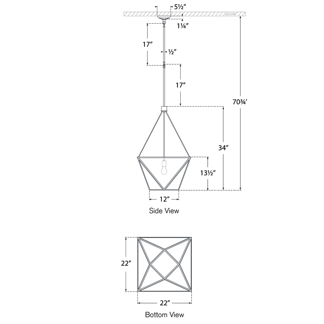 Visual Comfort Signature Lorino Pendant