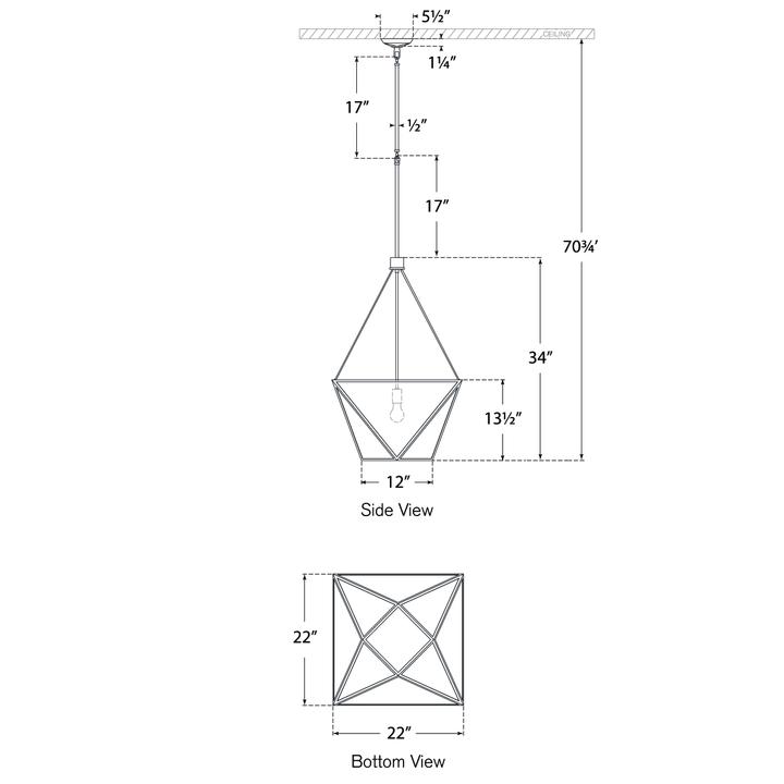 Visual Comfort Signature Lorino Pendant