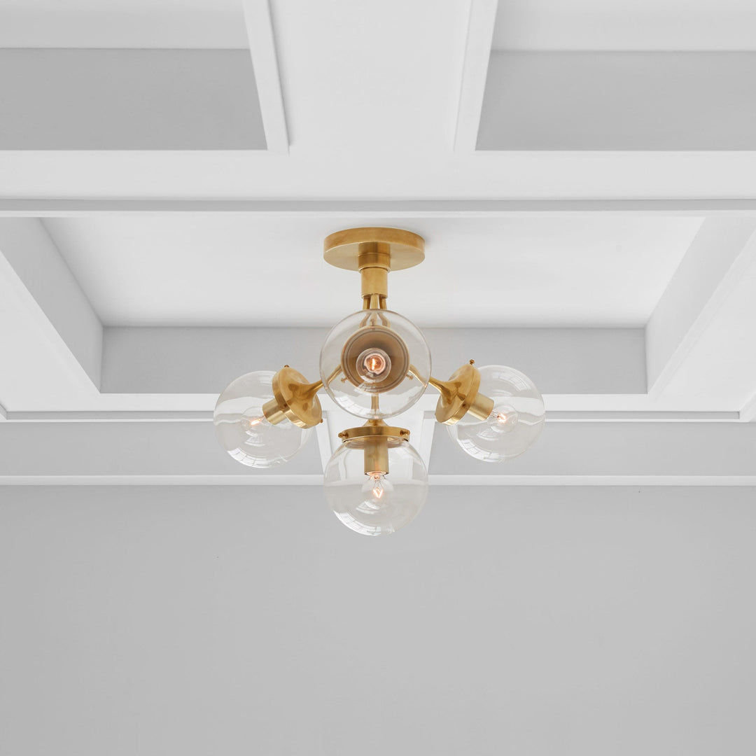 Visual Comfort Signature Prescott Semi Flush Ceiling Light (view 2)