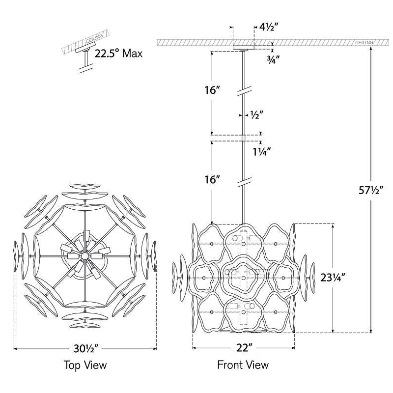 Visual Comfort Signature Leighton Chandelier