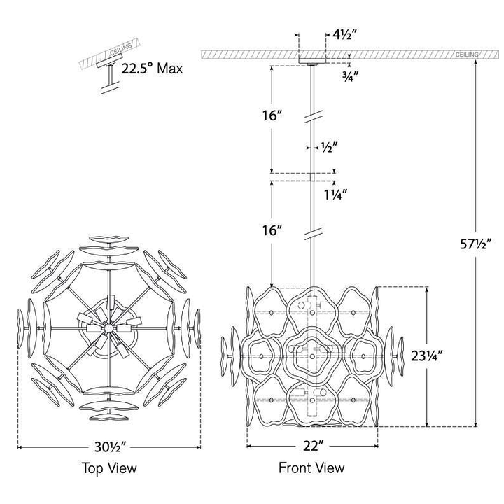 Visual Comfort Signature Leighton Chandelier