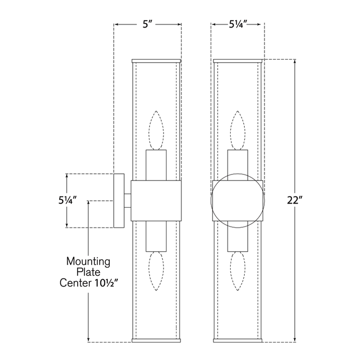 Visual Comfort Signature Liaison Medium Wall Sconce