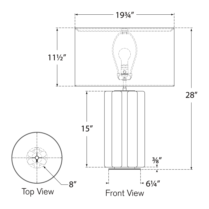 Visual Comfort Signature Vellig Table Lamp