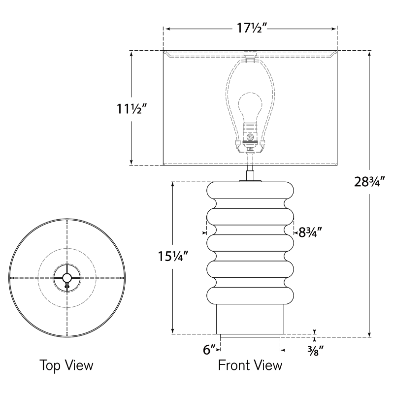 Visual Comfort Signature Onda Table Lamp