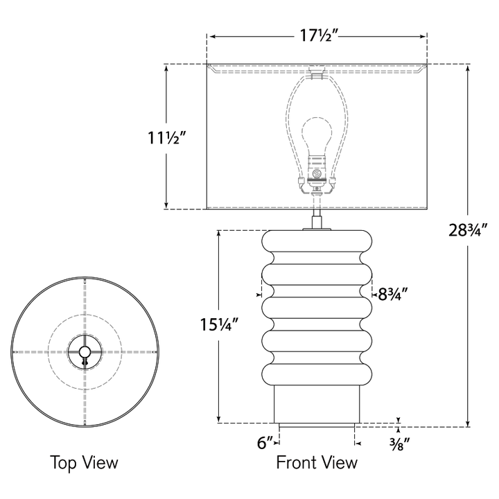 Visual Comfort Signature Onda Table Lamp