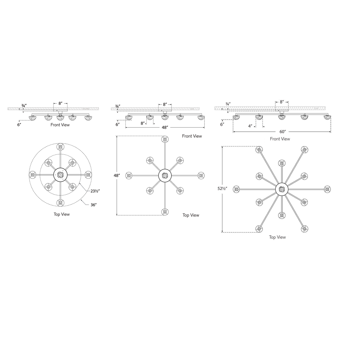 Visual Comfort Signature Pedra Ceiling Light