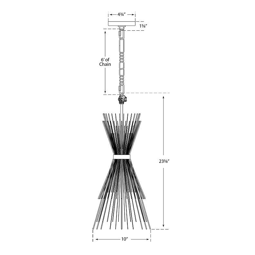 Visual Comfort Signature Strada Small Chandelier