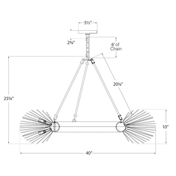 Visual Comfort Signature Strada Ring Chandelier
