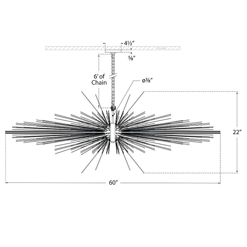 Visual Comfort Signature Strada Linear Chandelier