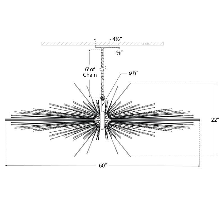 Visual Comfort Signature Strada Linear Chandelier