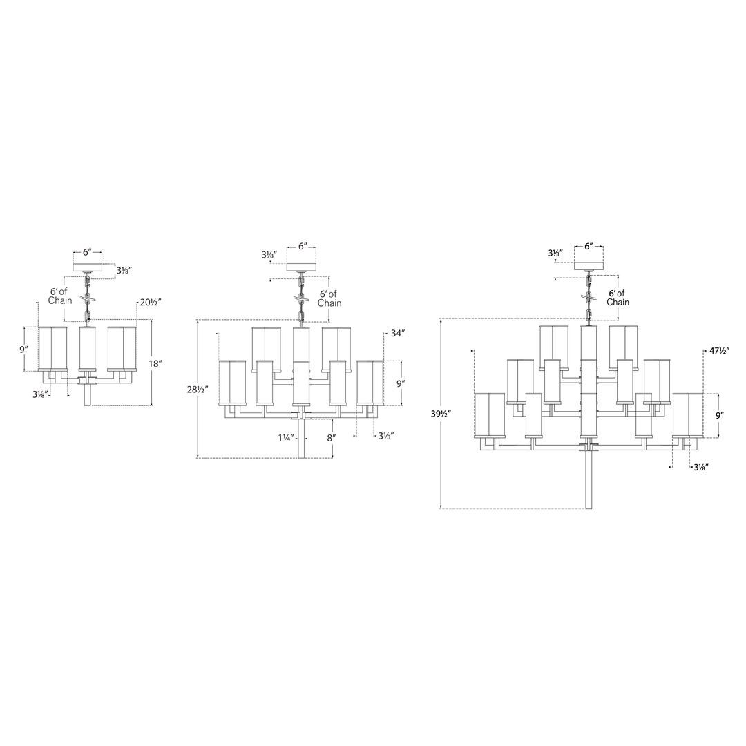 Visual Comfort Signature Liaison Chandelier