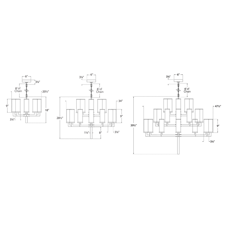 Visual Comfort Signature Liaison Chandelier