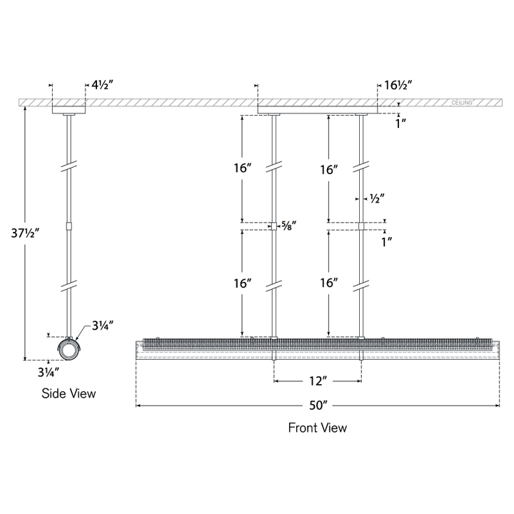 Visual Comfort Signature Precision Linear Chandelier
