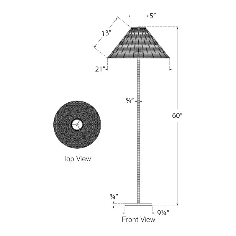 Visual Comfort Signature Wimberley Floor Lamp