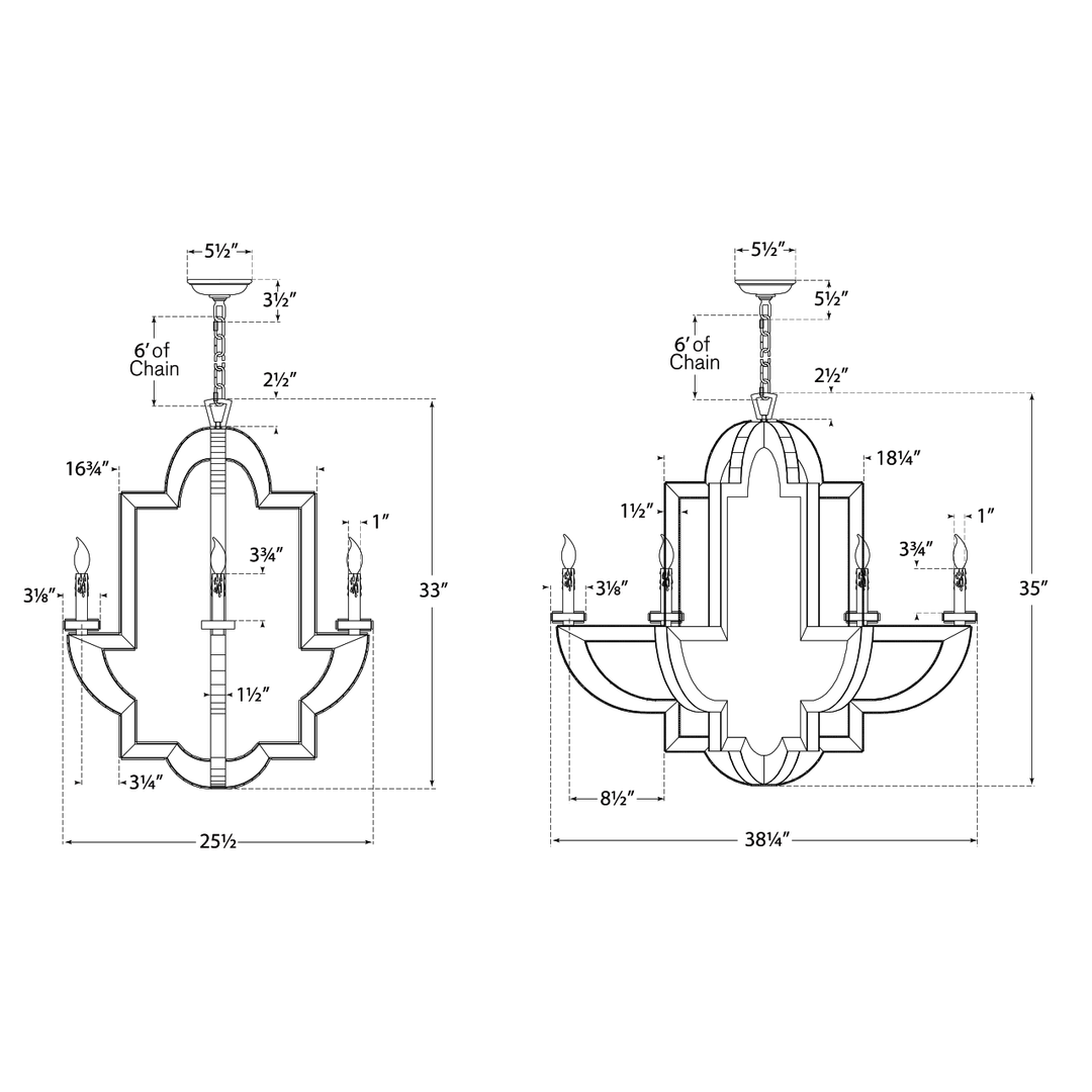 Visual Comfort Signature Lido Chandelier