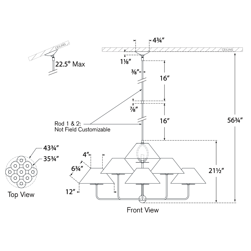 Visual Comfort Signature Kelley Chandelier