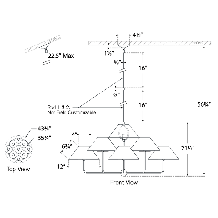 Visual Comfort Signature Kelley Chandelier