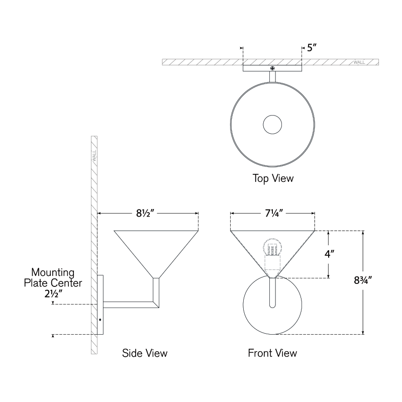 Visual Comfort Signature Orsay Single Wall Sconce