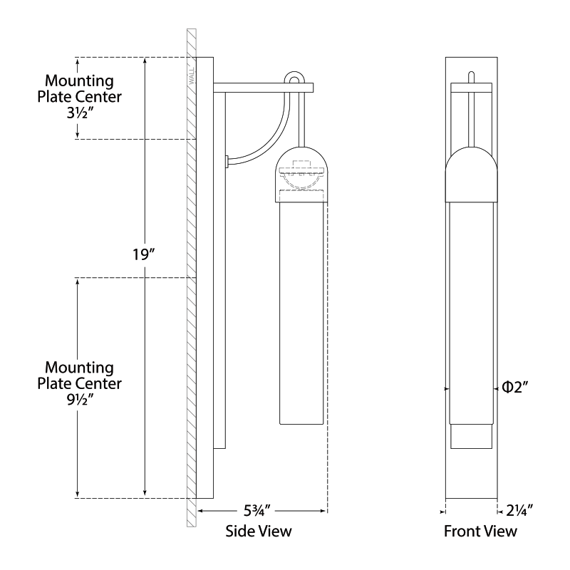 Visual Comfort Signature Reve Tube Wall Sconce