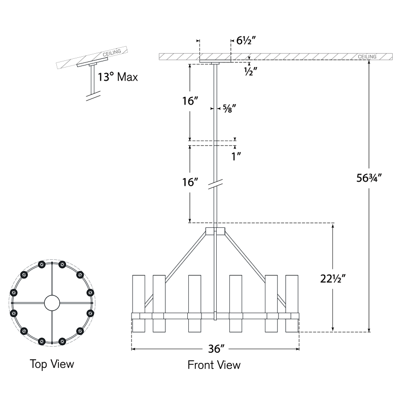 Visual Comfort Signature Presidio Chandelier