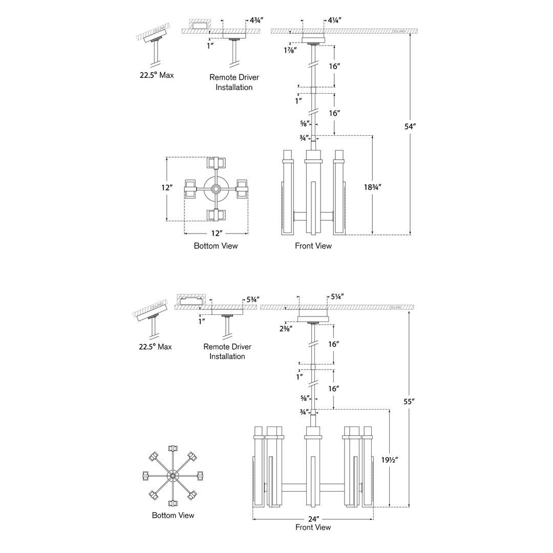 Visual Comfort Signature Malik Chandelier