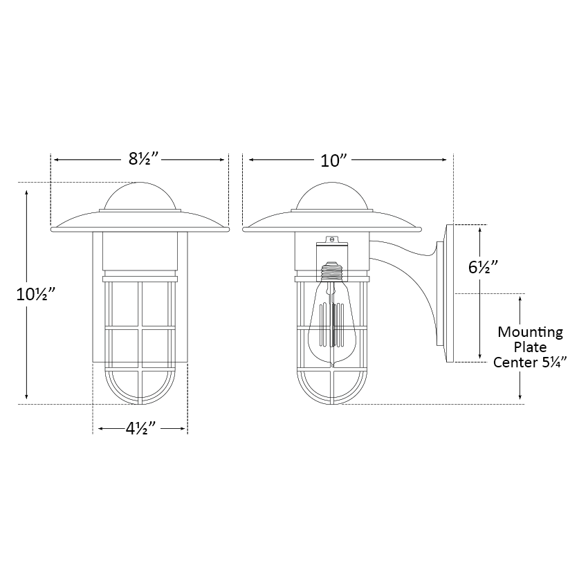 Visual Comfort Signature Marine Outdoor Wall Sconce