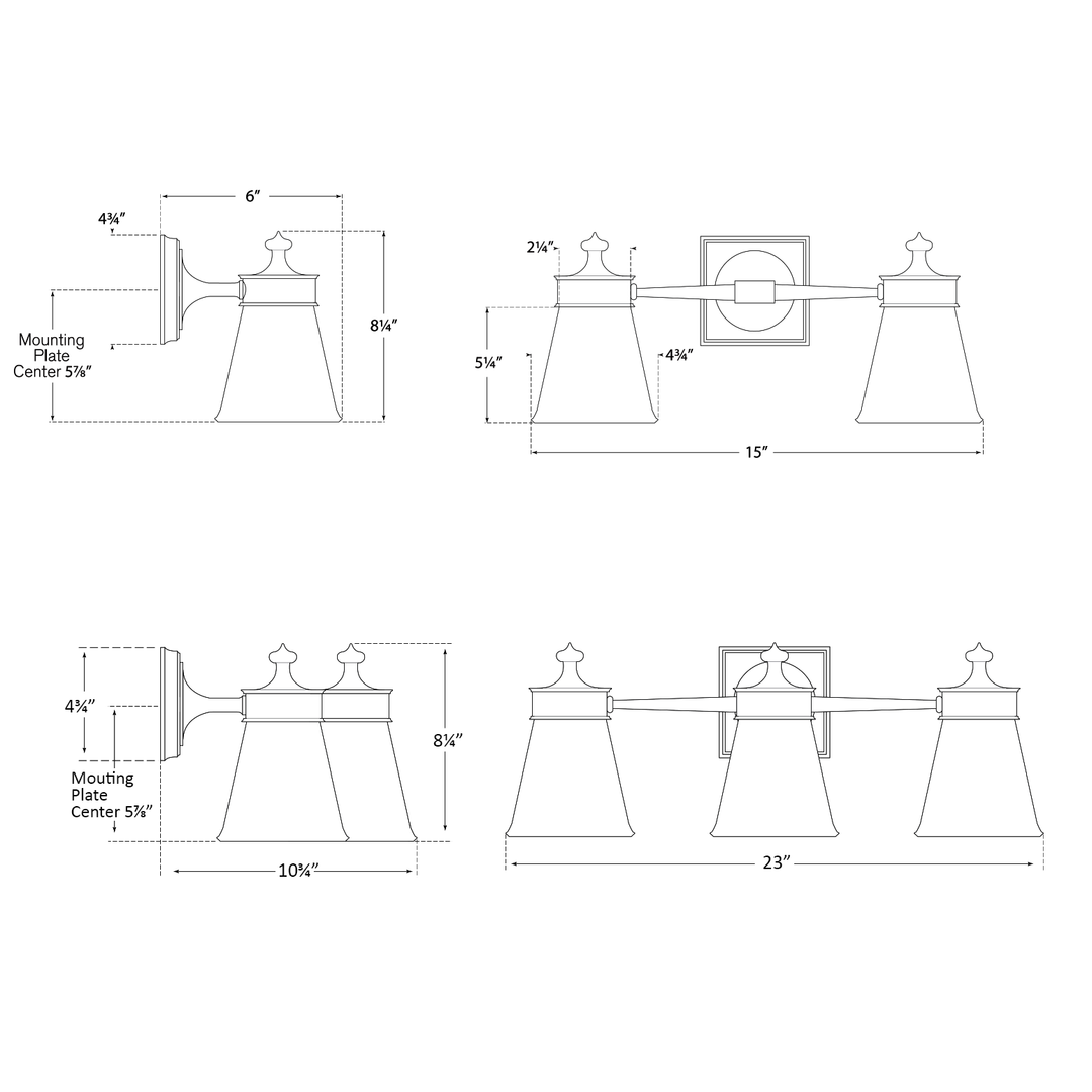 Visual Comfort Signature Siena Bathroom Vanity Light