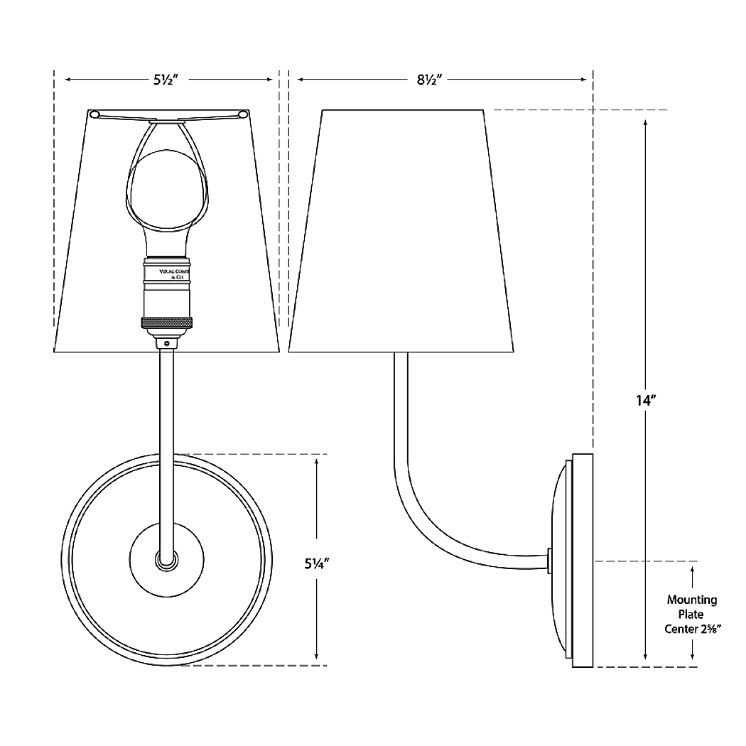 Visual Comfort Signature Vendome Wall Sconce