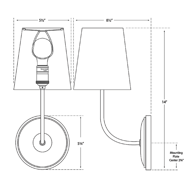 Visual Comfort Signature Vendome Wall Sconce