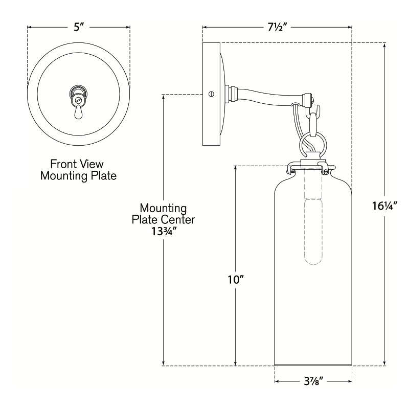 Visual Comfort Signature Katie Cylinder Wall Sconce