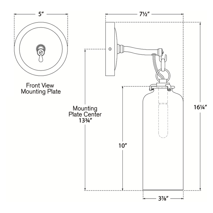 Visual Comfort Signature Katie Cylinder Wall Sconce