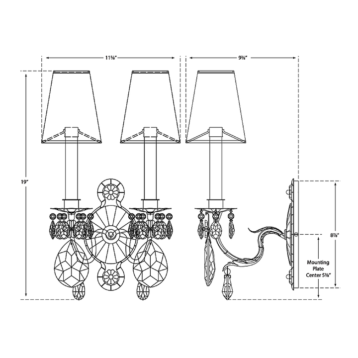 Visual Comfort Signature Yves Double Wall Sconce