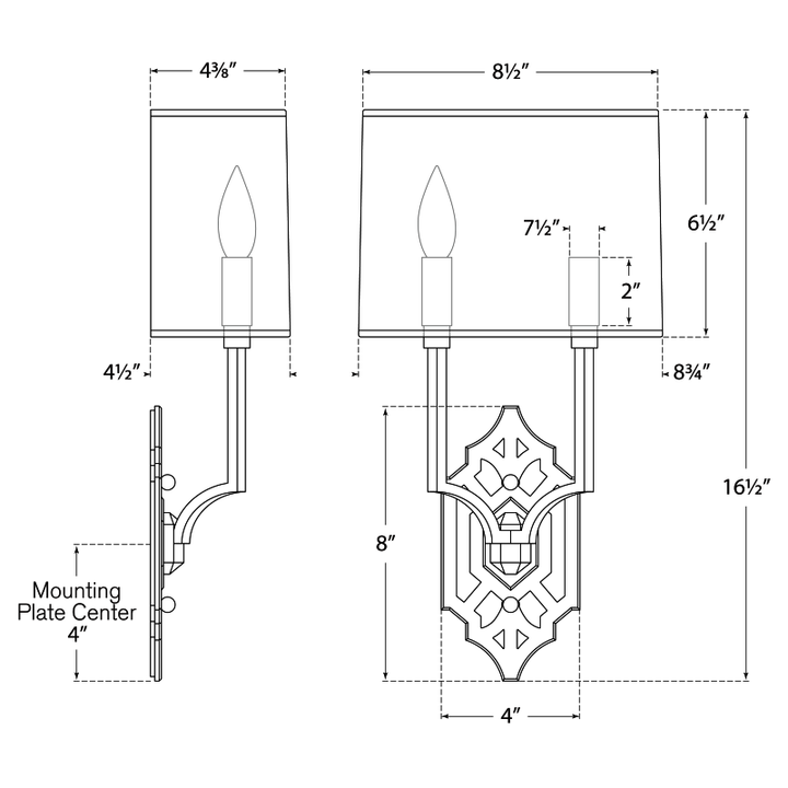 Visual Comfort Signature Silhouette Wall Sconce