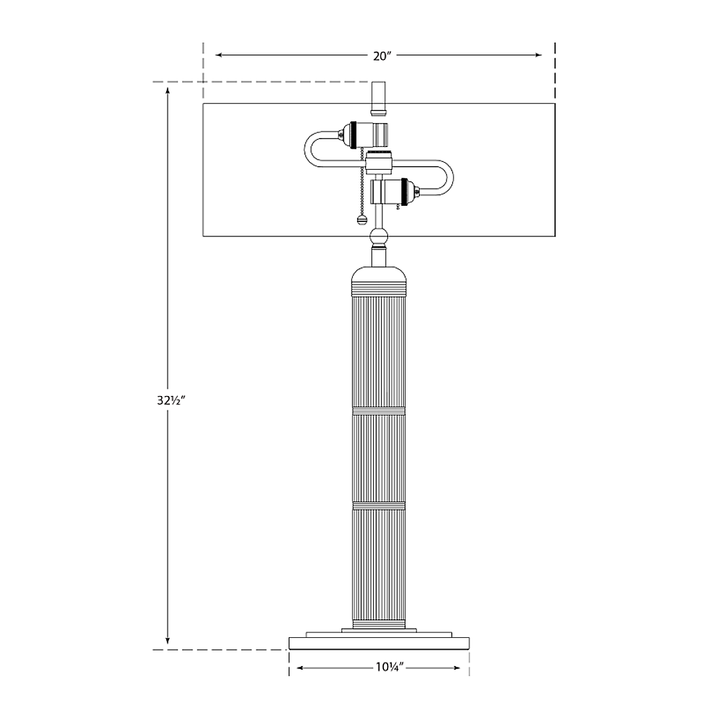 Visual Comfort Signature Longacre Tall Table Lamp