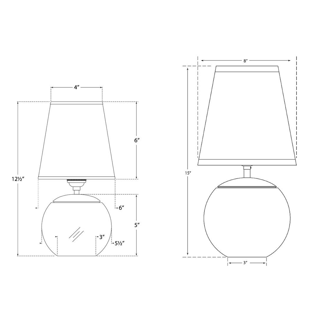 Visual Comfort Signature Terri Round Accent Table Lamp