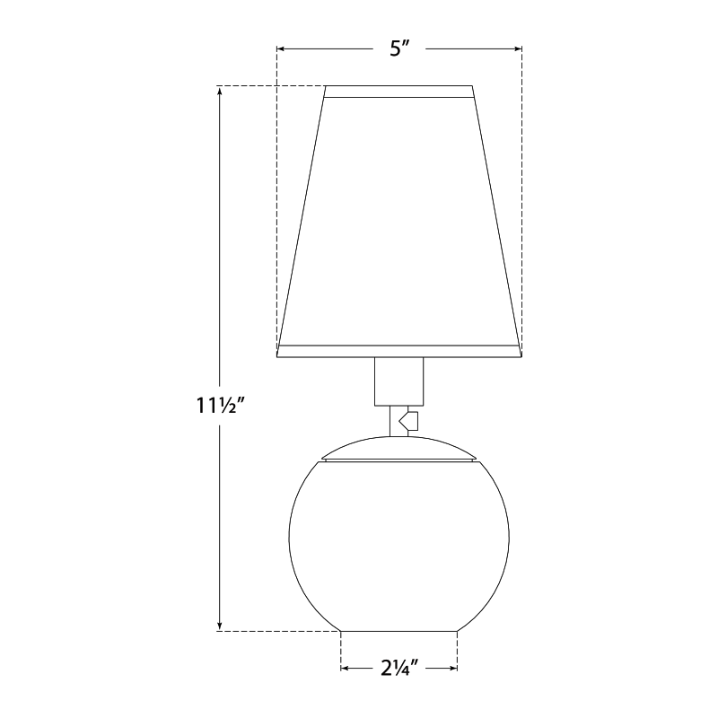 Visual Comfort Signature Terri Tiny Round Accent Lamp