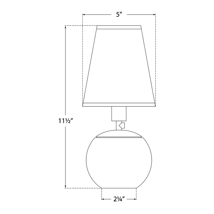 Visual Comfort Signature Terri Tiny Round Accent Lamp