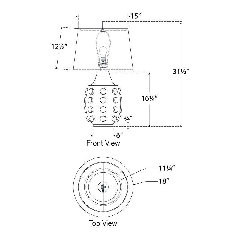Visual Comfort Signature Orly Table Lamp