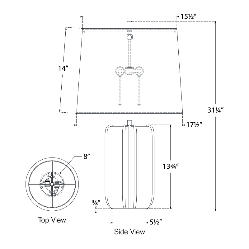 Visual Comfort Signature Minx Table Lamp