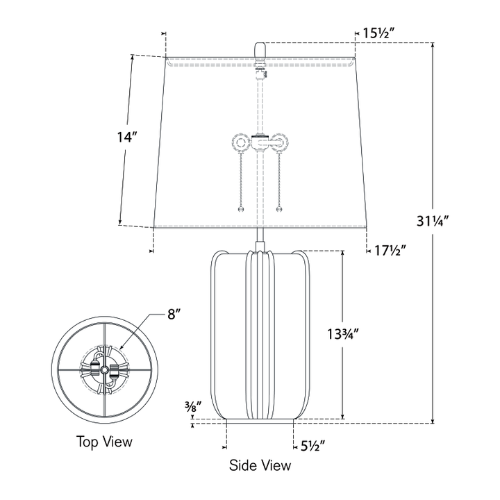 Visual Comfort Signature Minx Table Lamp