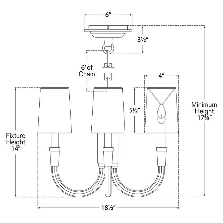 Visual Comfort Signature Vivian Mini Chandelier