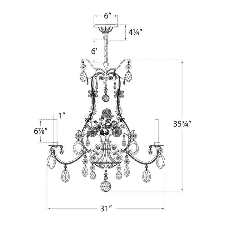 Visual Comfort Signature Yves Chandelier