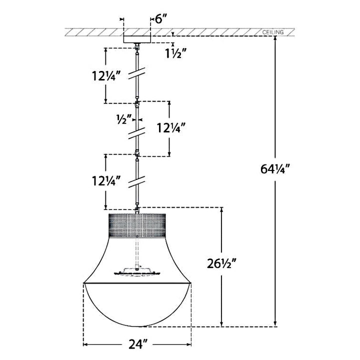 Visual Comfort Signature Precision LED Pendant