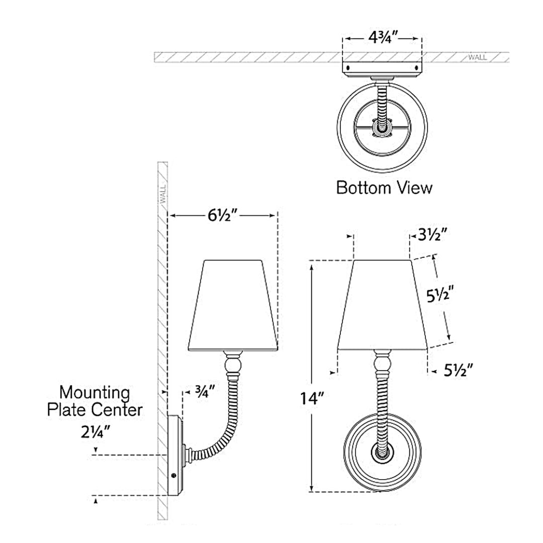 Visual Comfort Signature Basden Wall Sconce