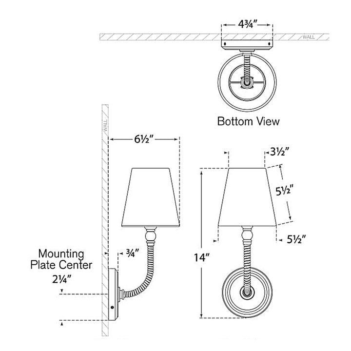 Visual Comfort Signature Basden Wall Sconce