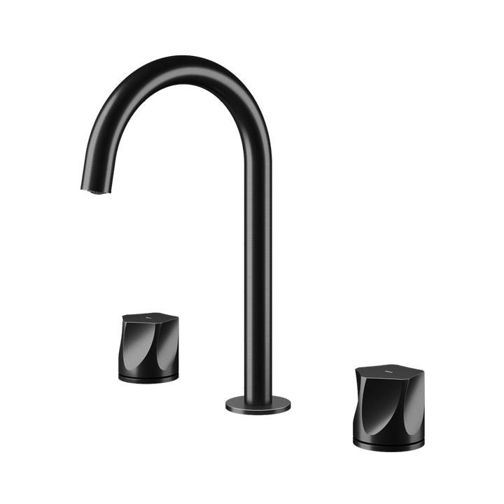 MGS Bagno Penta Widespread Stainless Steel Basin Faucet