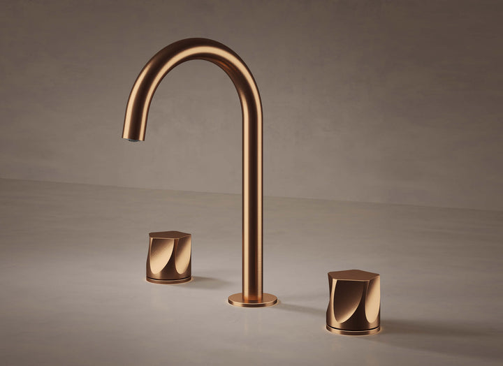 MGS Bagno Penta Widespread Stainless Steel Basin Faucet