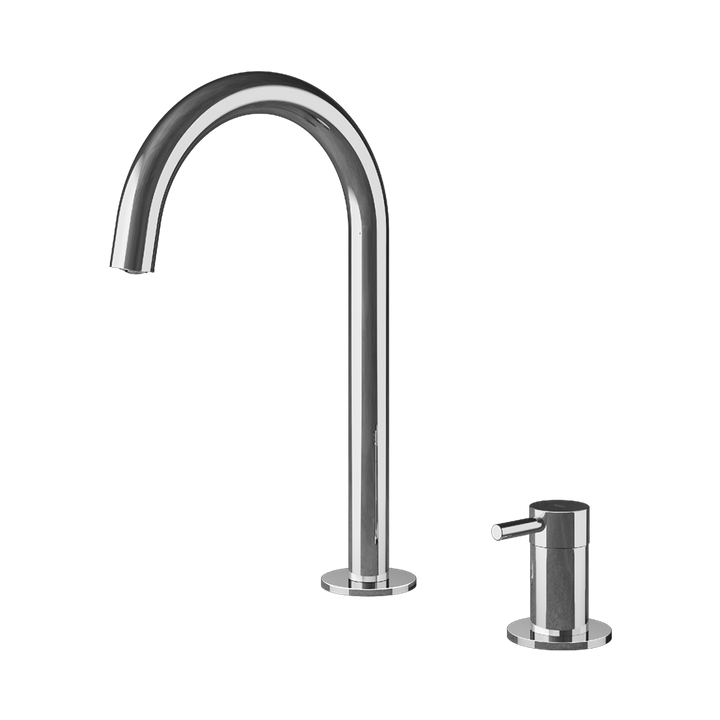 MGS Bagno Minimal Two hole Stainless Steel Basin Faucet