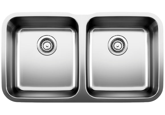 Blanco 441020 Equal Double Undermount Kitchen Sink