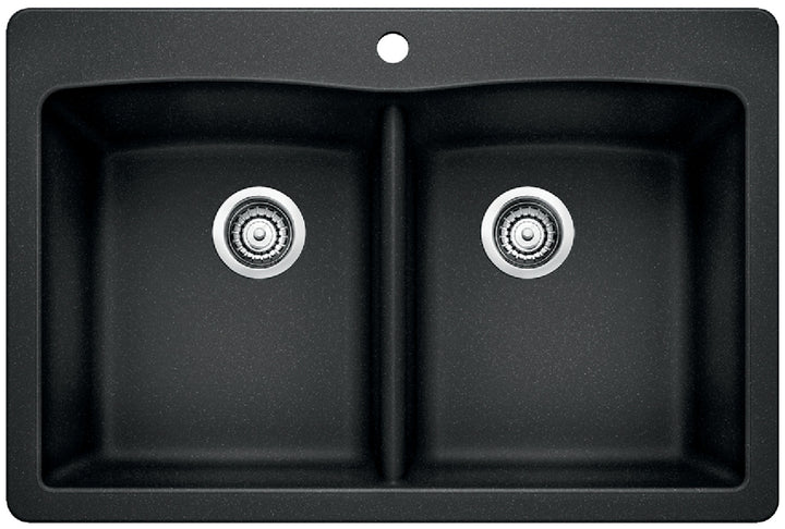 Blanco Dual Mount Double Bowl Kitchen Sink